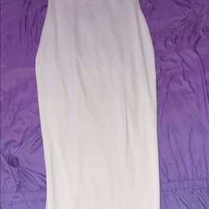 White tube dress